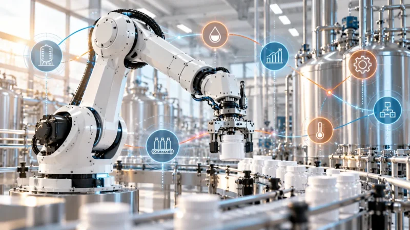 Industrial robotics in semi-process manufacturing